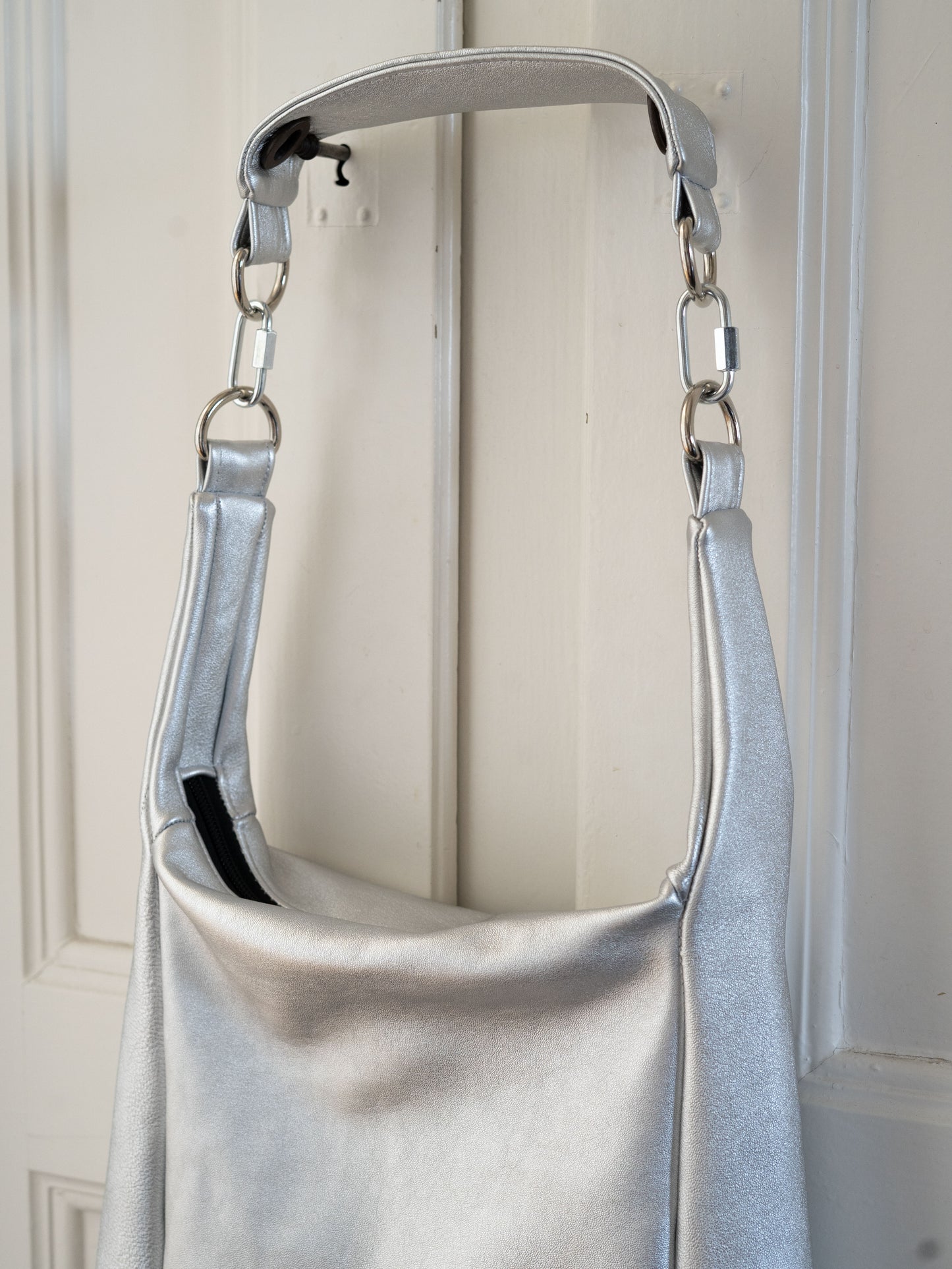 double boucle argenté