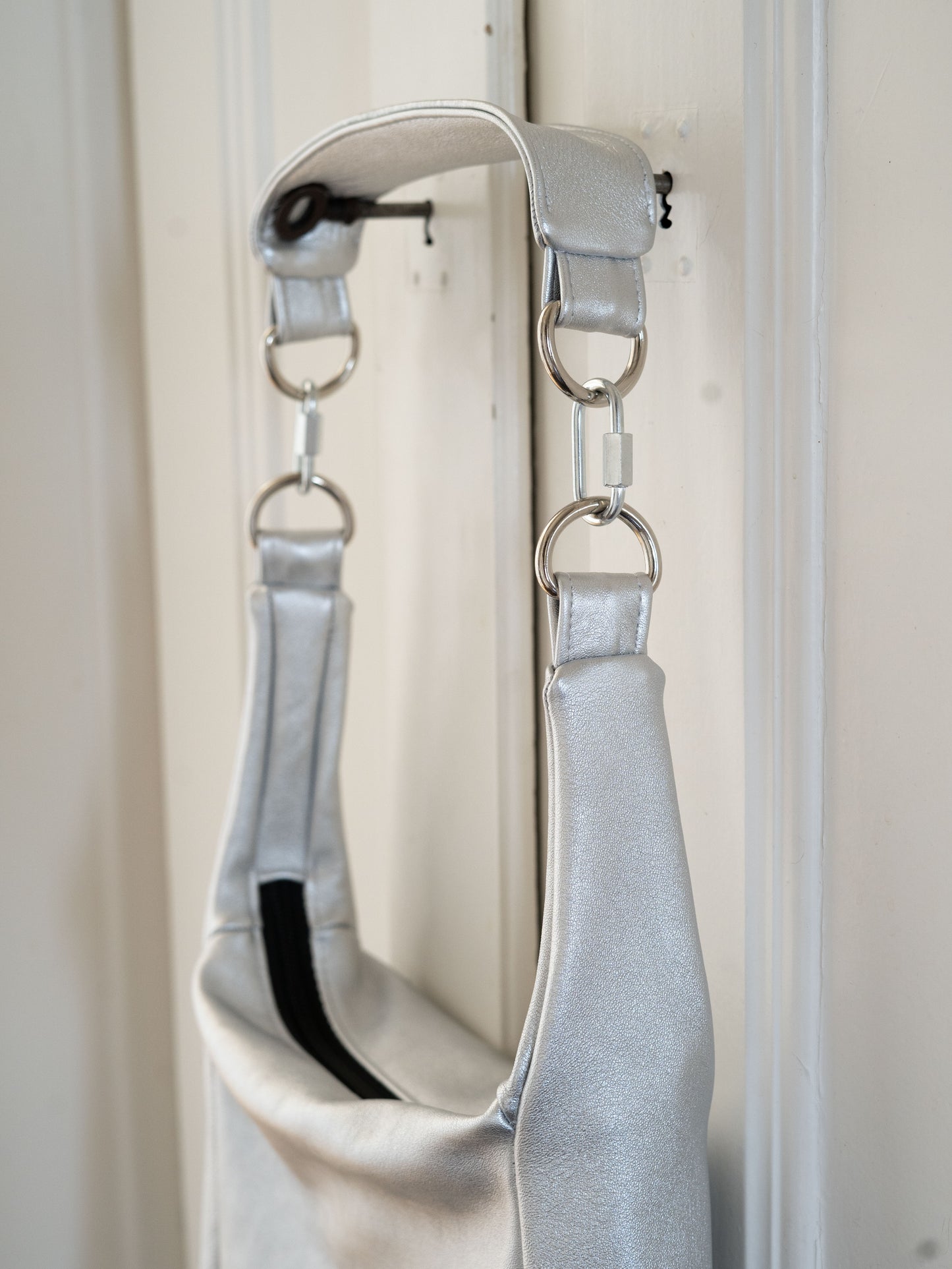 double boucle argenté